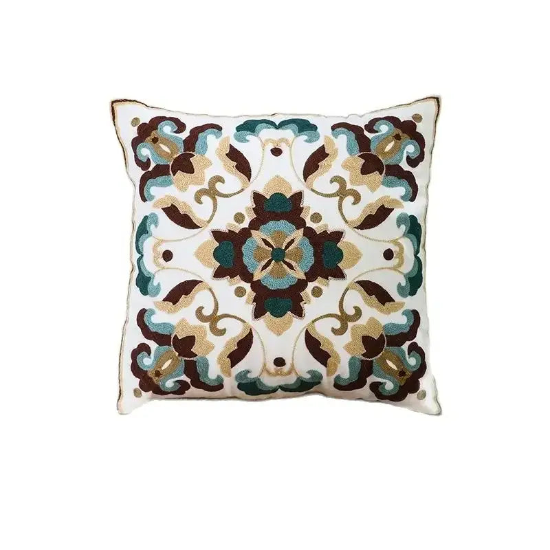 Floral Canvas Pillow Case