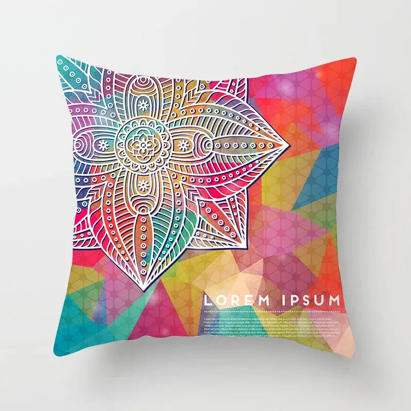 Teal Gold Geometric Pillowcase