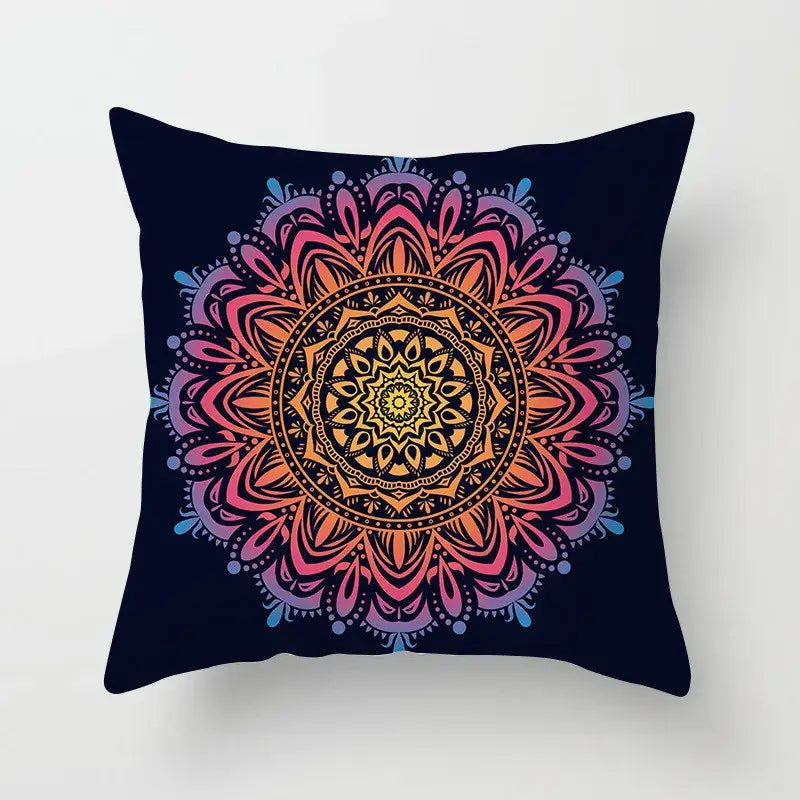 Teal Gold Geometric Pillowcase