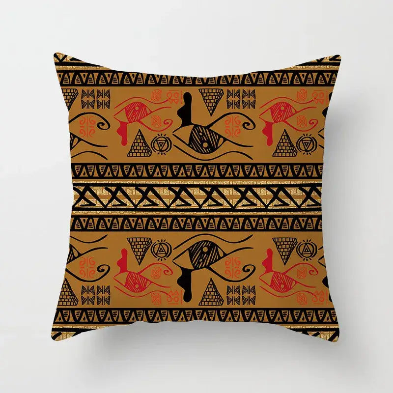 Teal Gold Geometric Pillowcase
