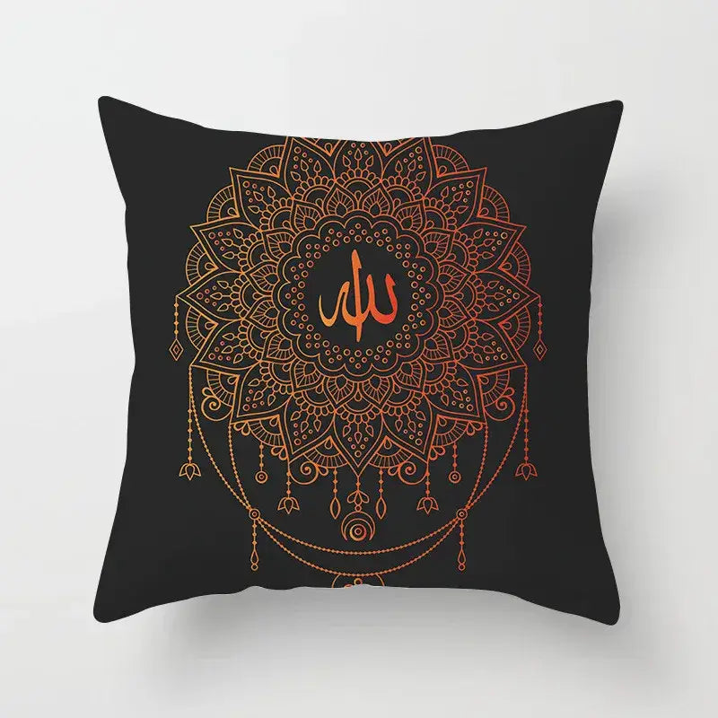 Teal Gold Geometric Pillowcase