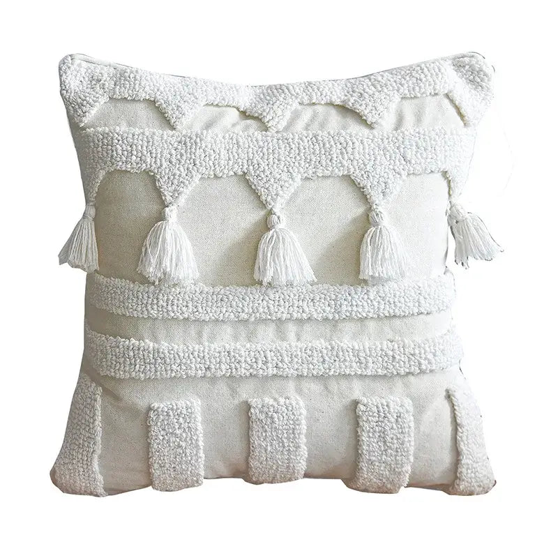 Cream Tufted Cushion Case