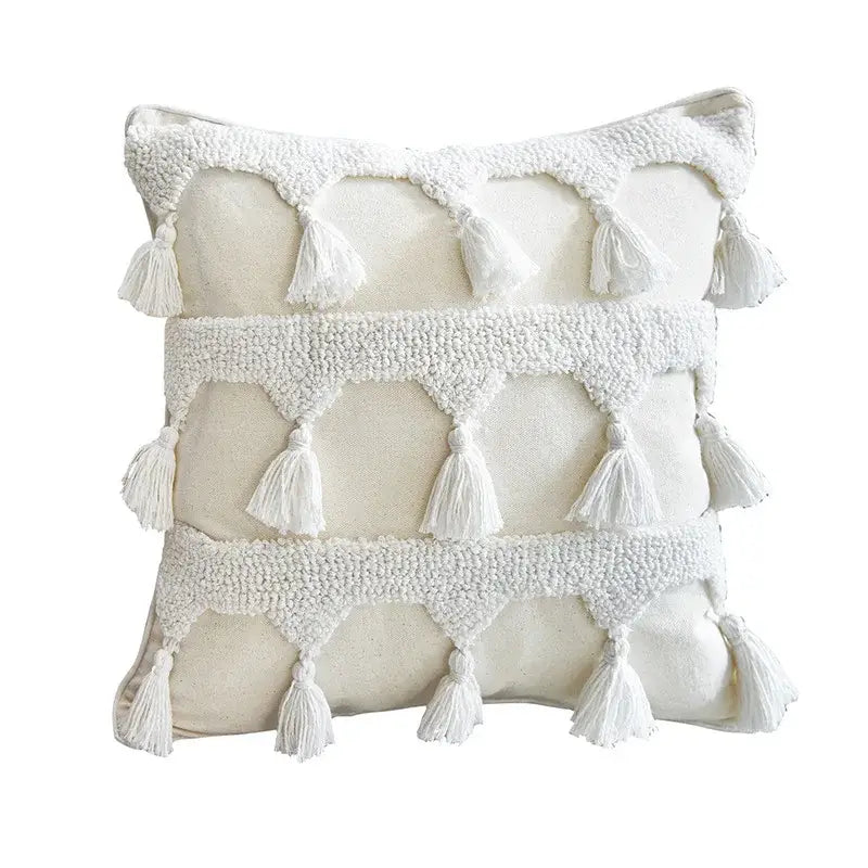 Cream Tufted Cushion Case