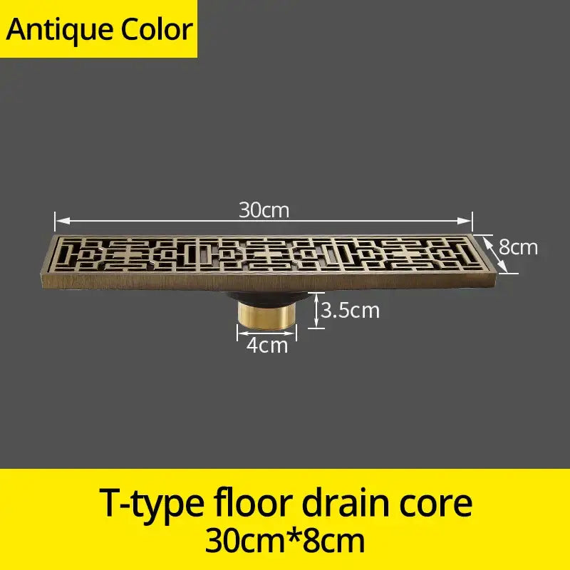 Antique Brass Floor Drain