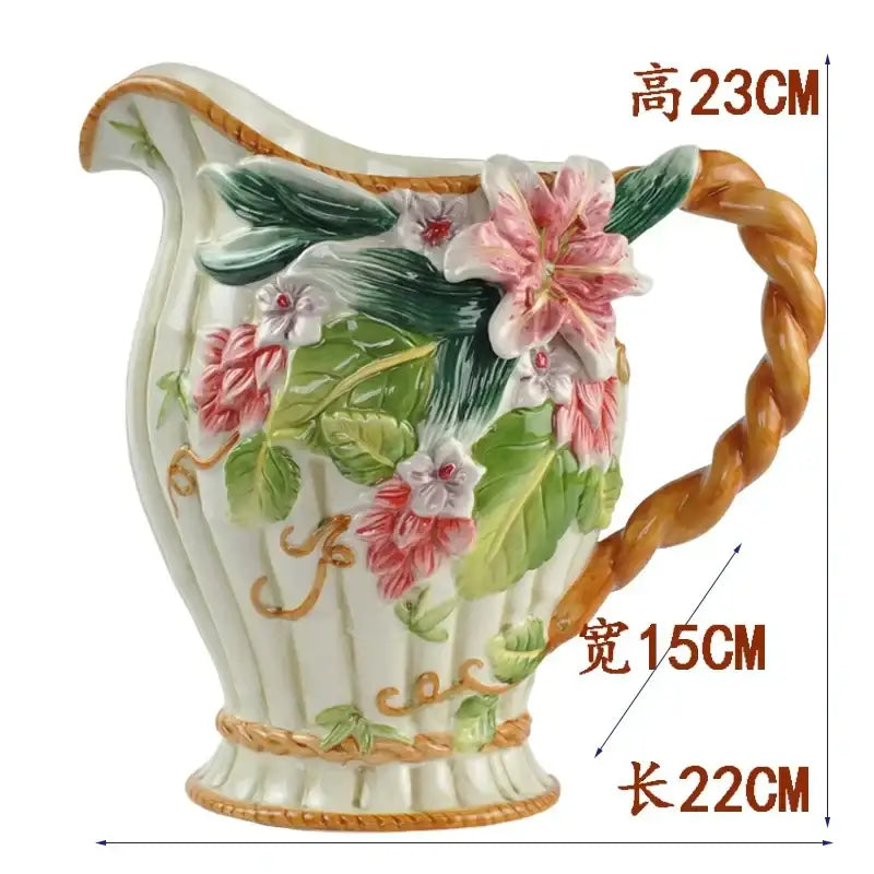Pink Ceramic Elephant Vase
