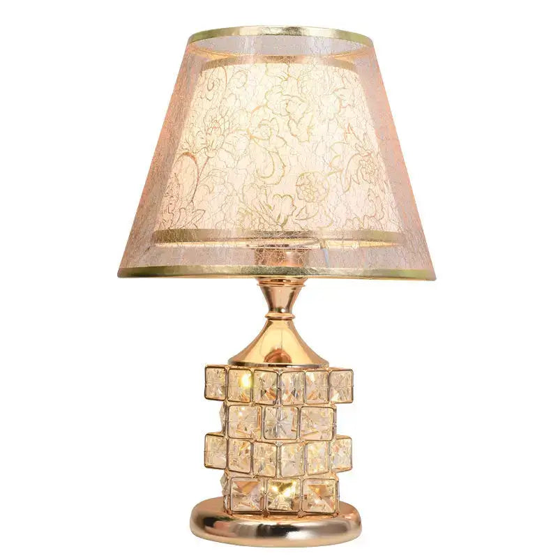 Gold Crystal Lace Detailing Table Lamp