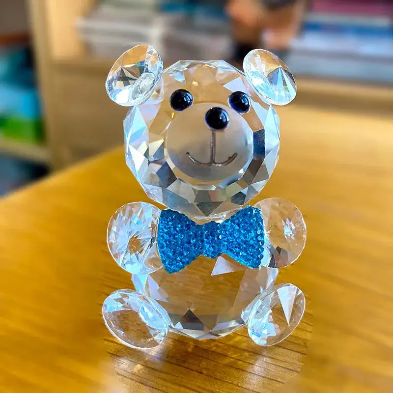 Clear Crystal Bear Figurine