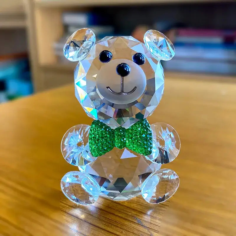 Clear Crystal Bear Figurine