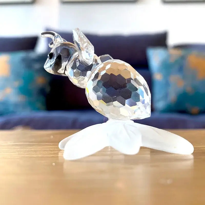 Clear Crystal Bee Figurine
