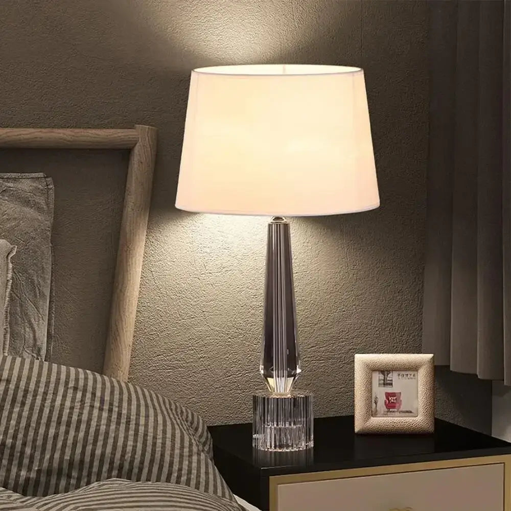 Crystal Faceted Table Lamp