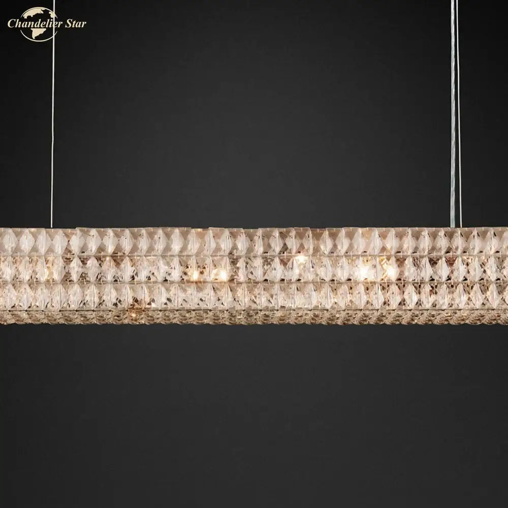 Crystal LED Linear Chandelier