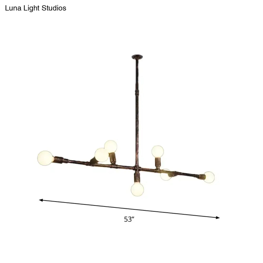 Bronze Wrought Iron Chandelier