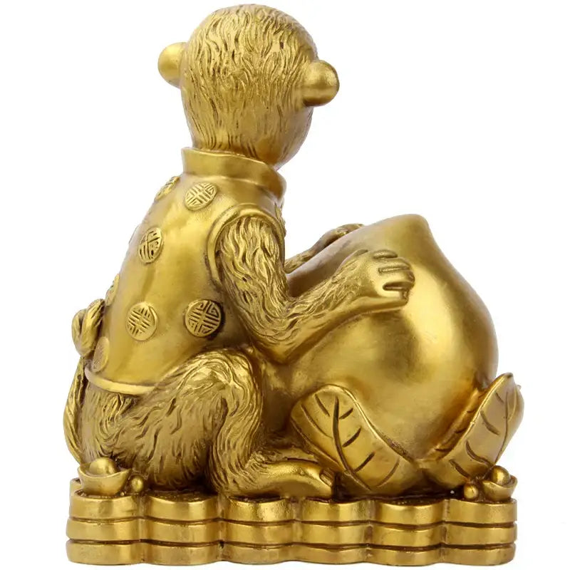 Brass Copper Monkey Decor