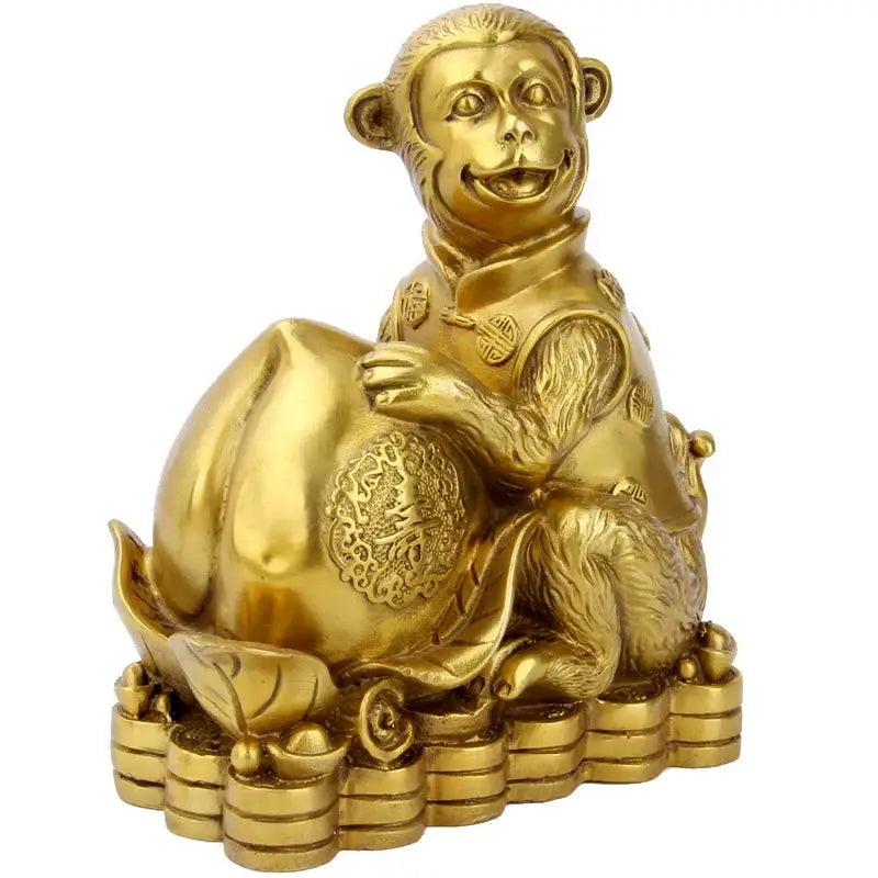 Brass Copper Monkey Decor