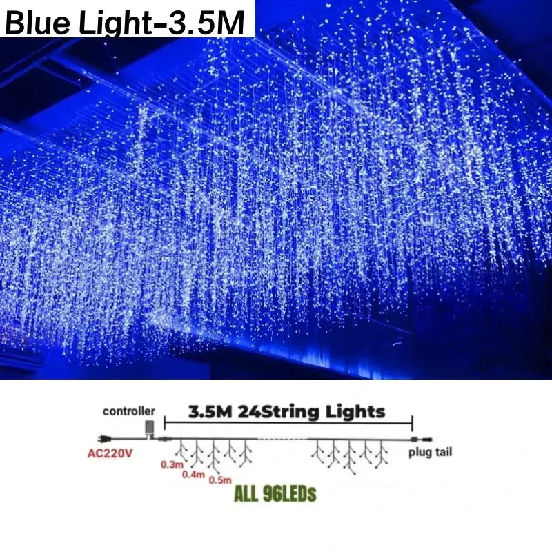 Golden LED String Lights