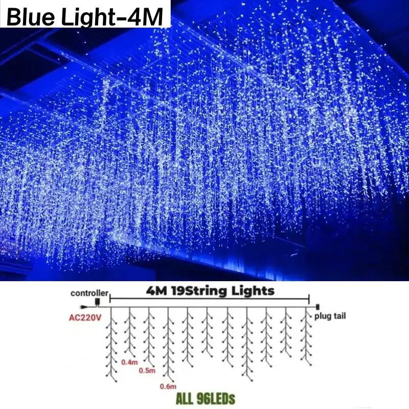 Golden LED String Lights