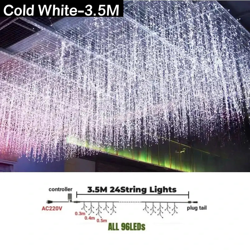 Golden LED String Lights