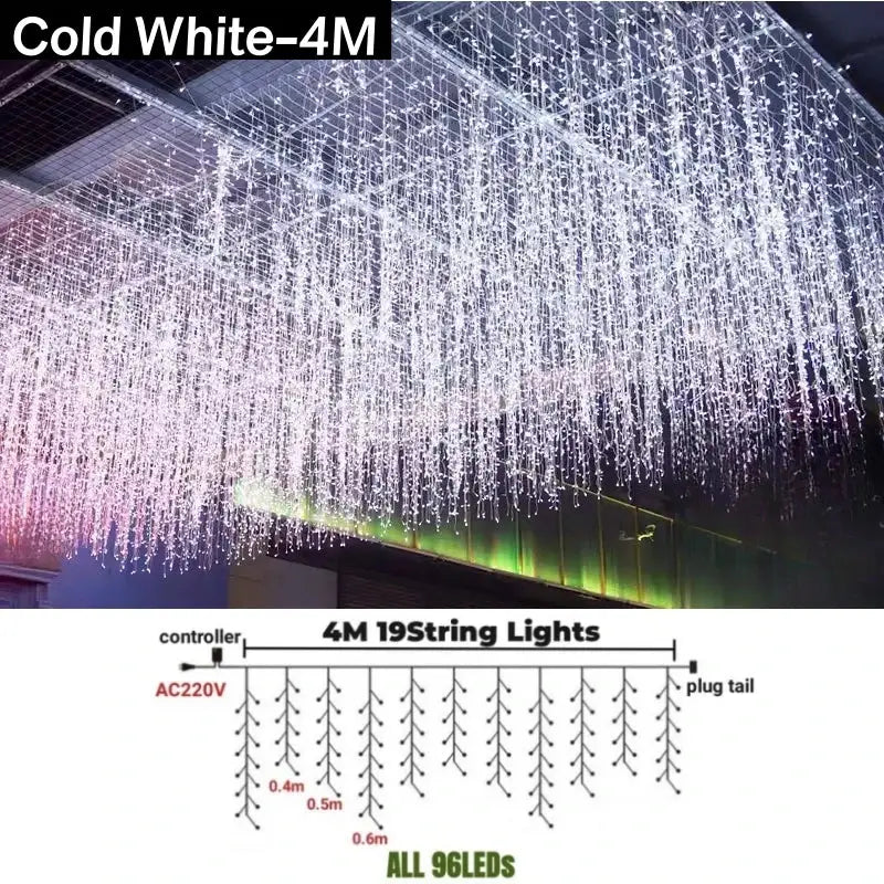 Golden LED String Lights