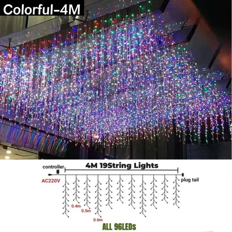 Golden LED String Lights
