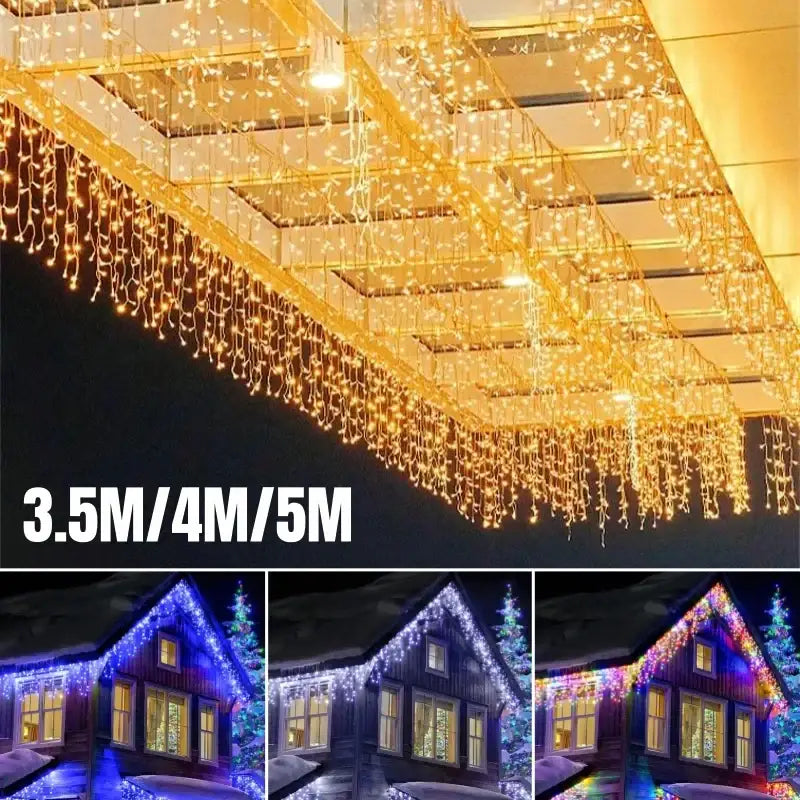 Golden LED String Lights