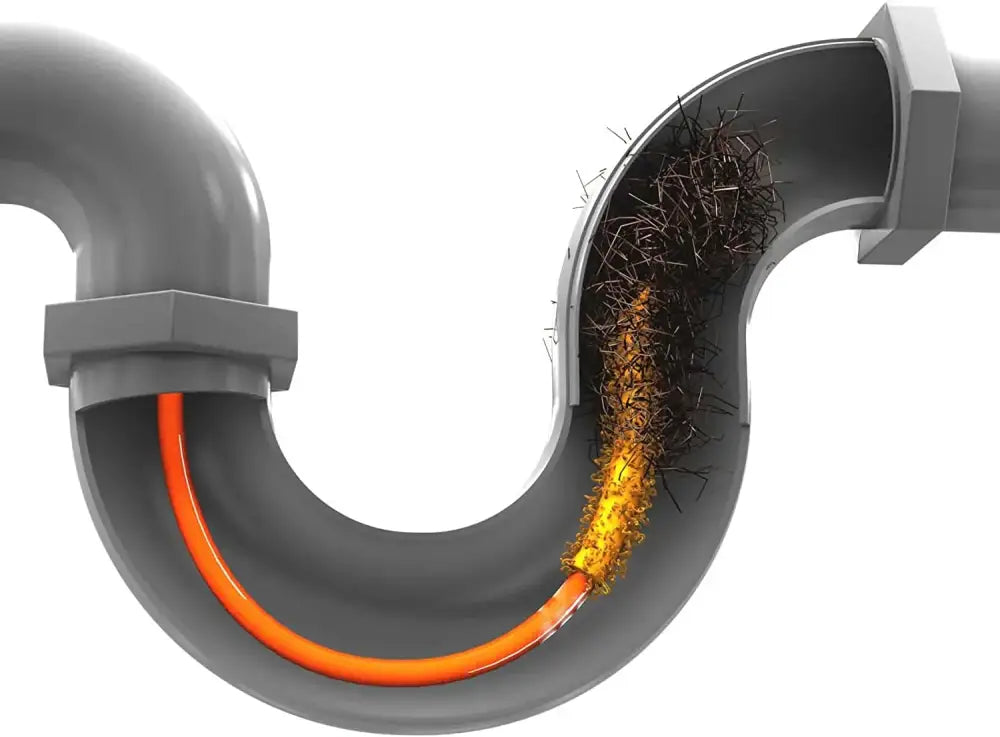 Orange Drain Cleaner Brush