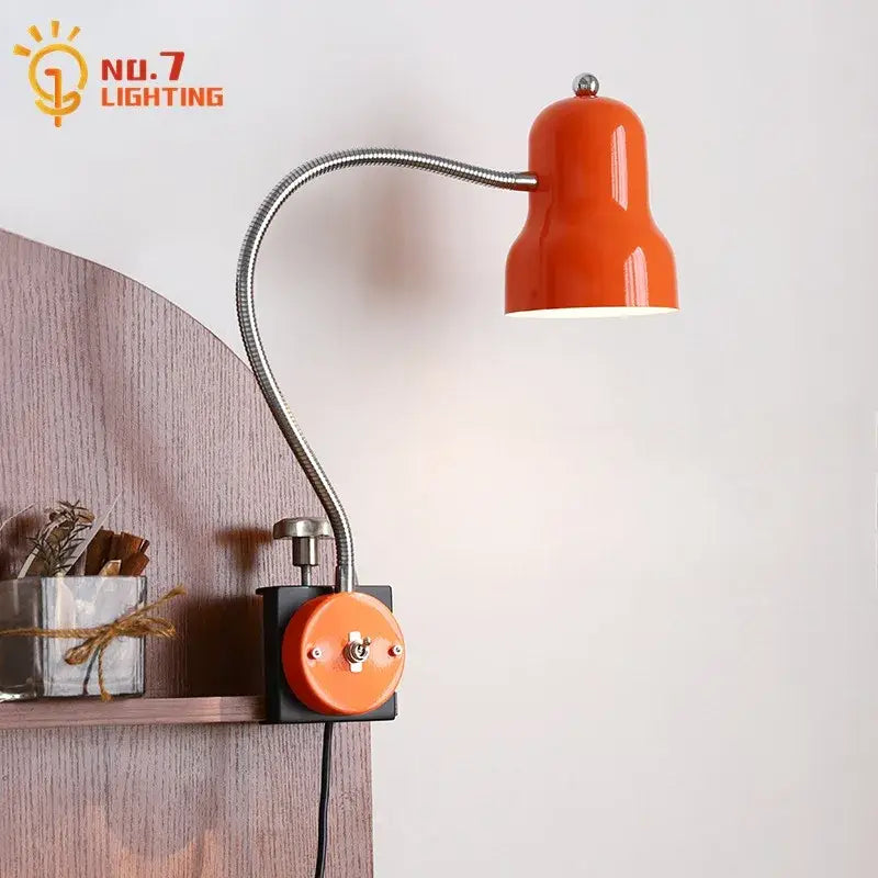 Red Black LED Desk Lamp