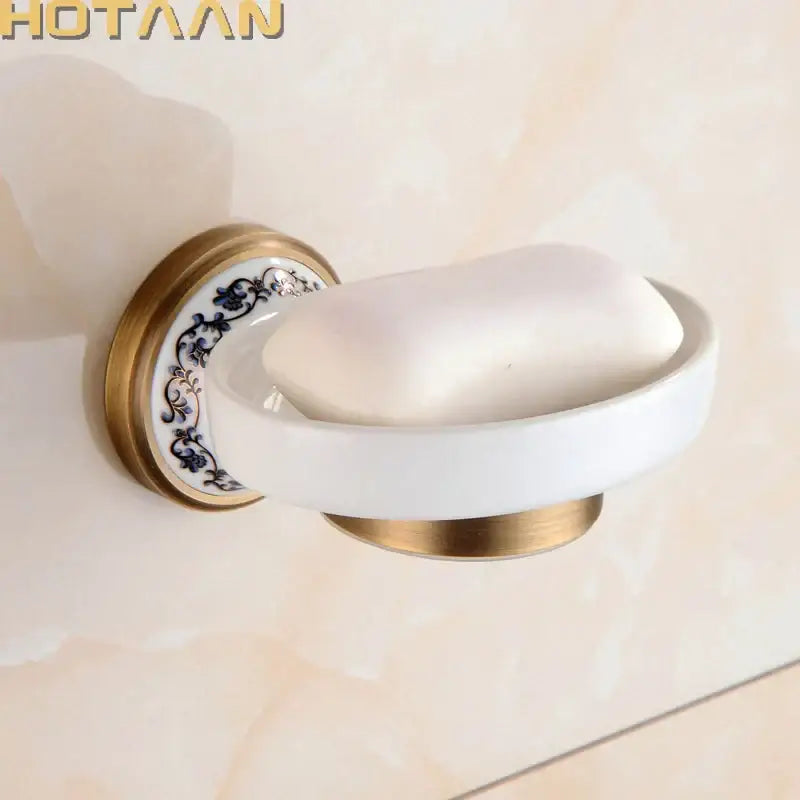 Brass Ceramic Soap Holder