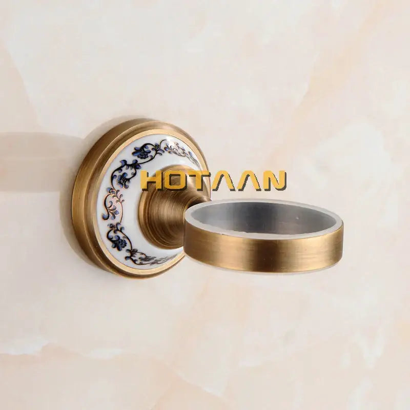Brass Ceramic Soap Holder