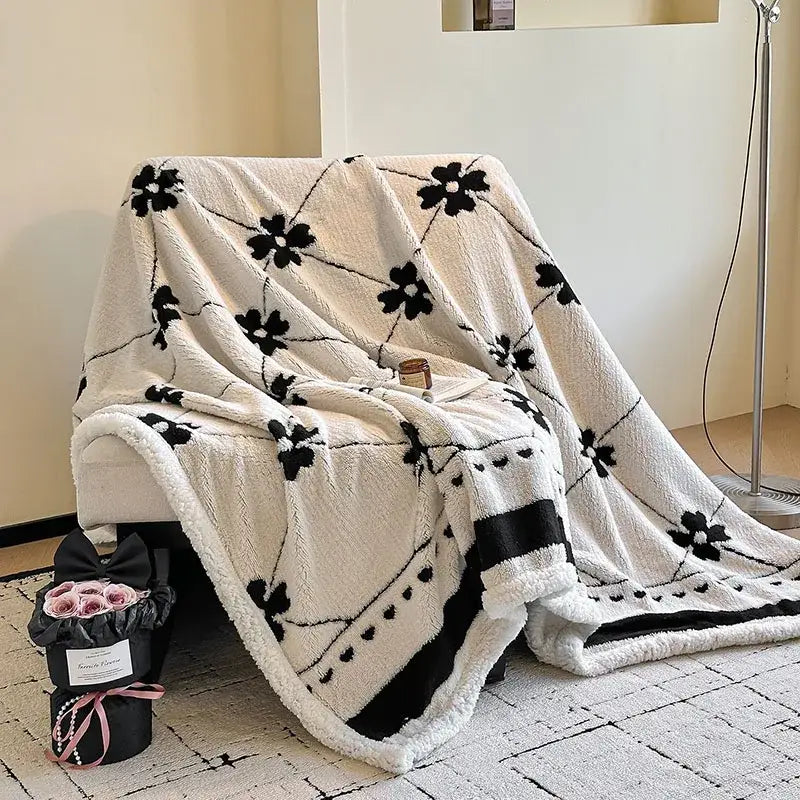 Cream Wool Sofa Blanket
