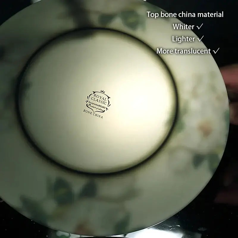 Gold Bone China Fruit Plates