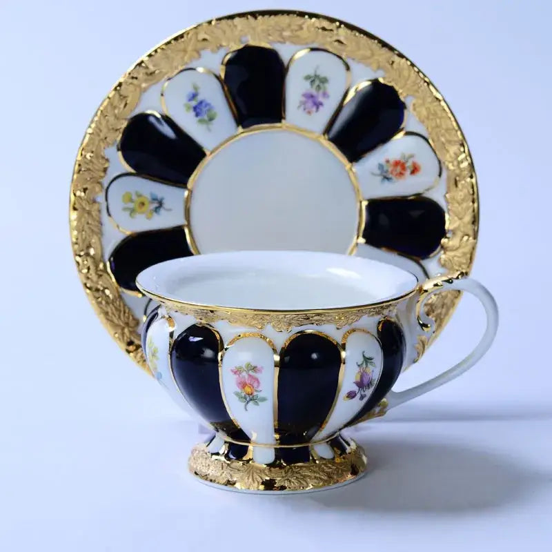 Gold Trim Porcelain Tea Set