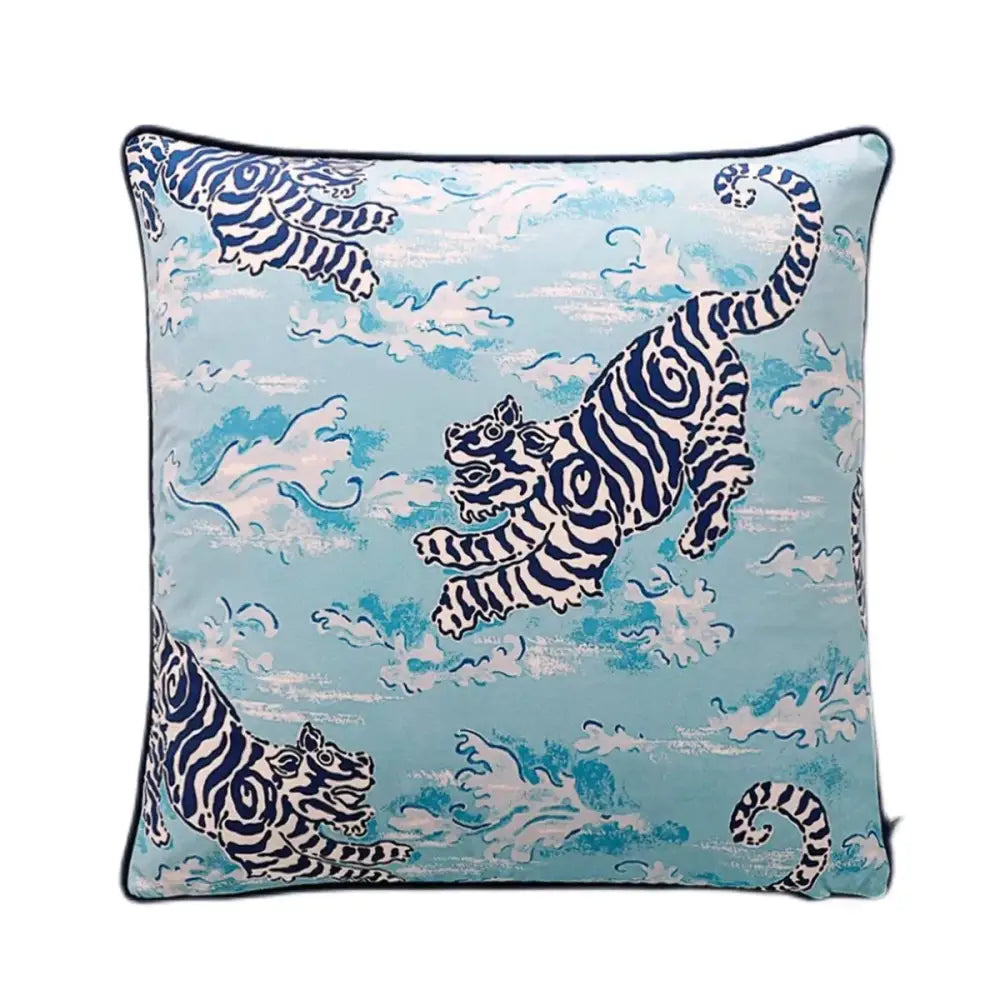 Green Handmade Lumbar Pillow