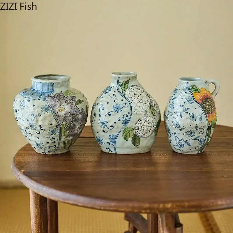 Hand Painted Ceramic Vase