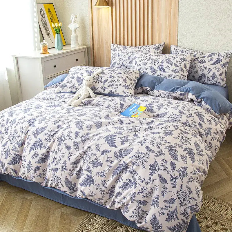 Pink Floral Cotton Bedding