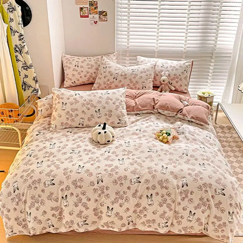 Cream Cotton Comforter Set