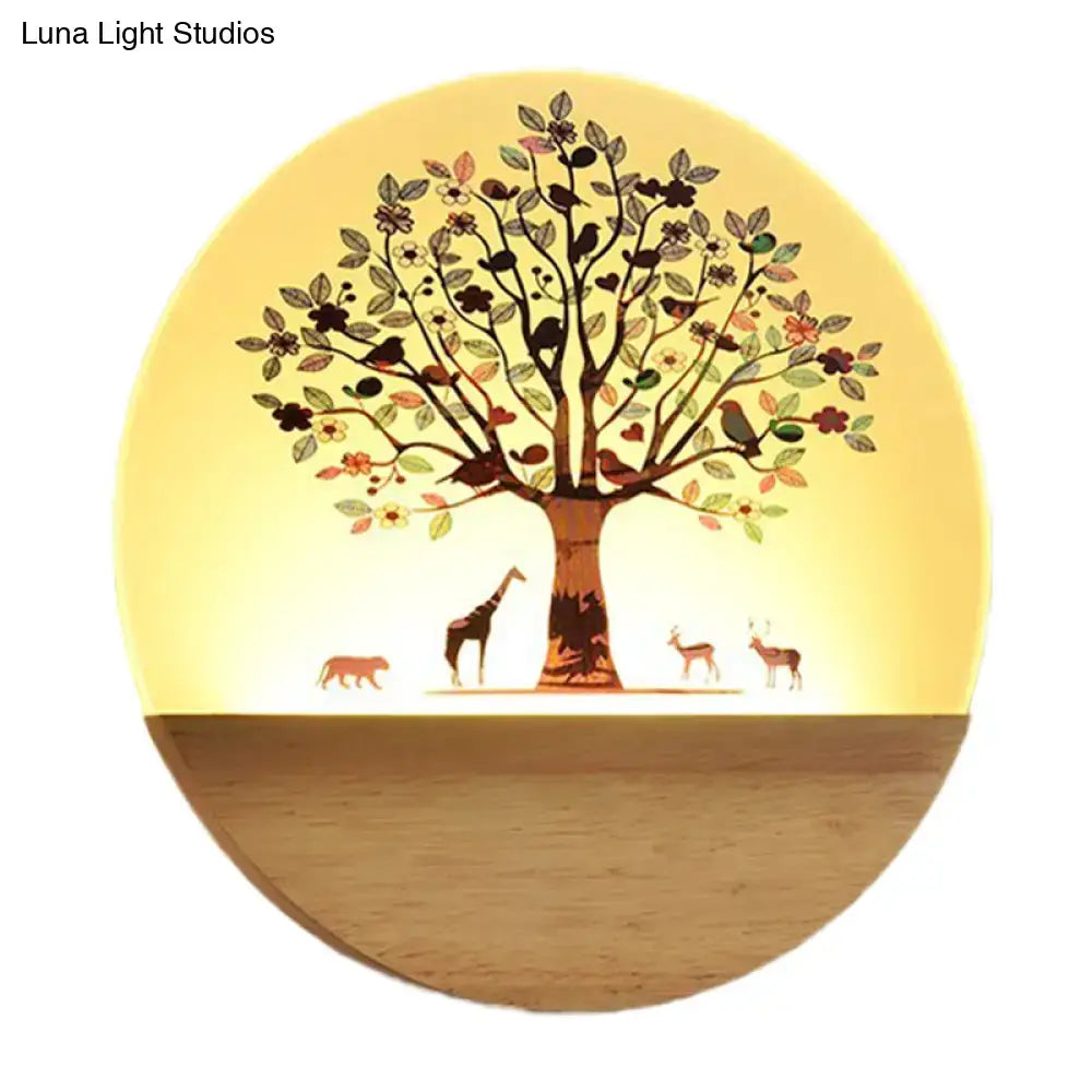 Modern Wood Wall Light