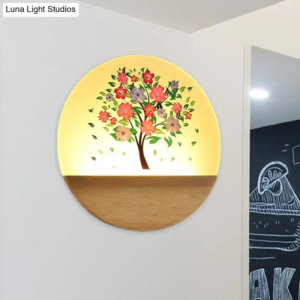 Modern Wood Wall Light