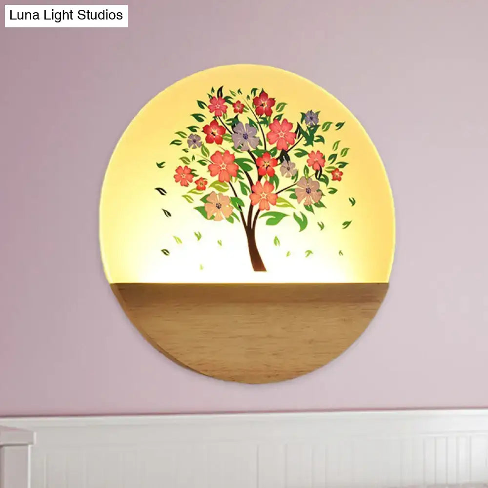 Modern Wood Wall Light