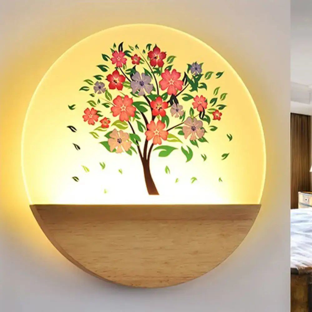 Modern Wood Wall Light