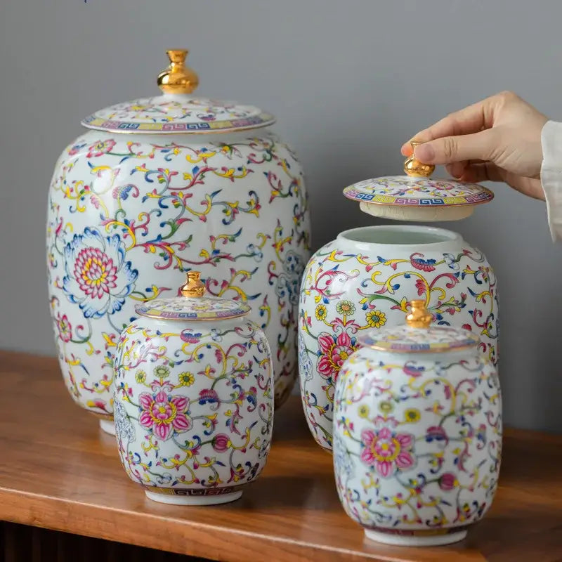 White Porcelain Tea Caddy
