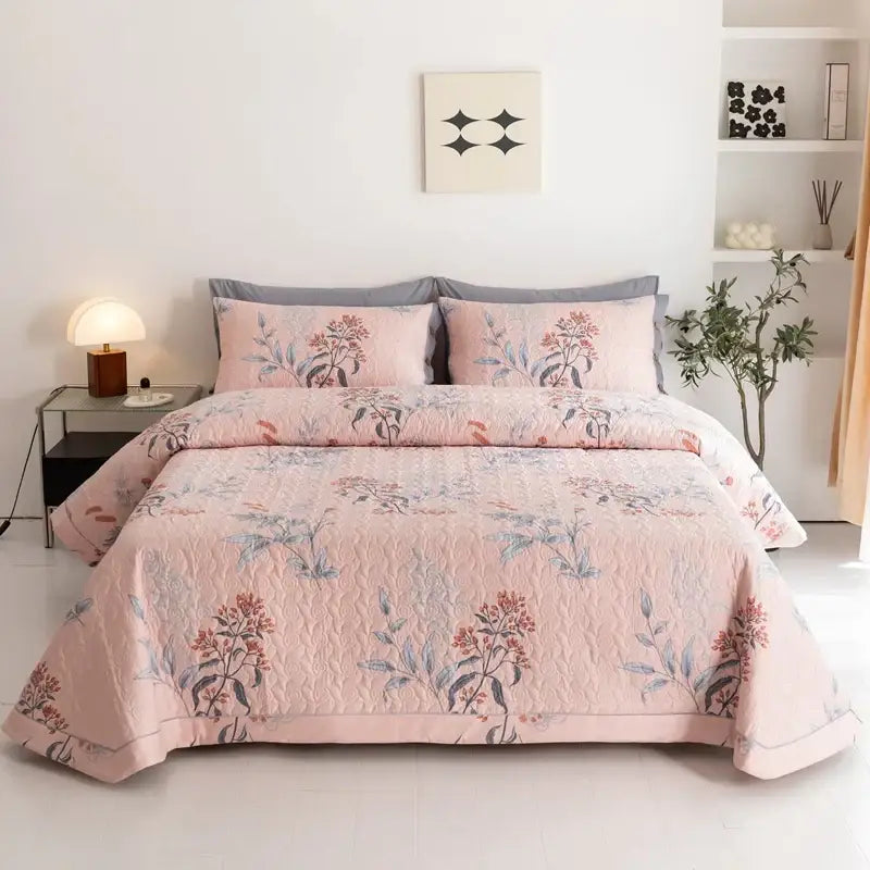 Green Quilted Bed Cover