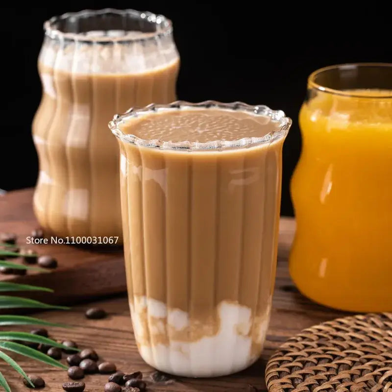 Clear Glass Mug Set