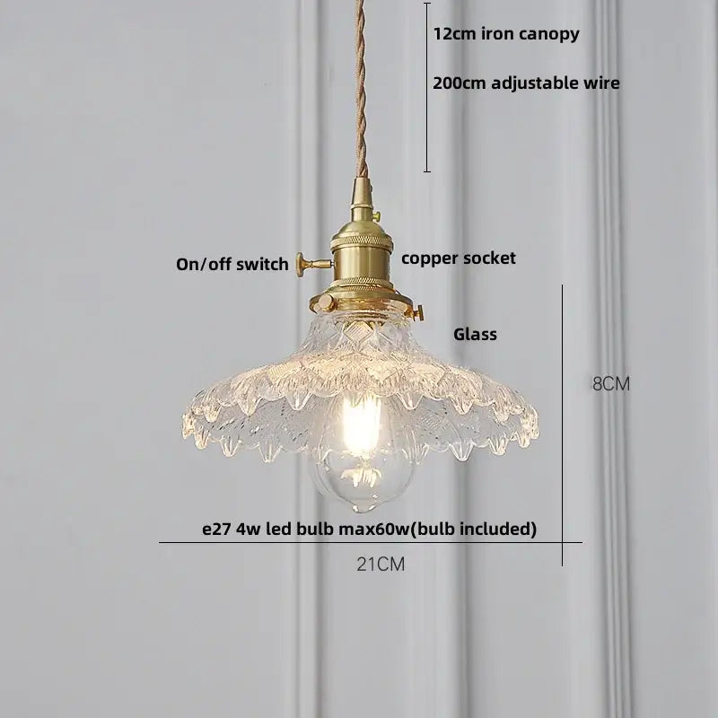 Clear Glass Nordic Versatile Pendant Light