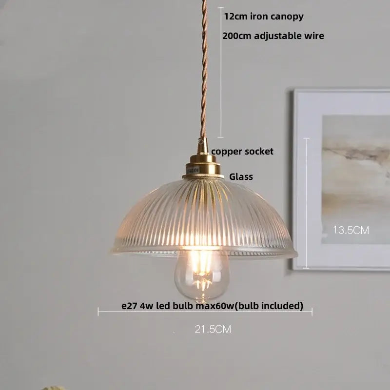 Clear Glass Nordic Versatile Pendant Light