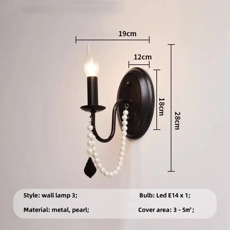 Black E14 Candle Chandelier