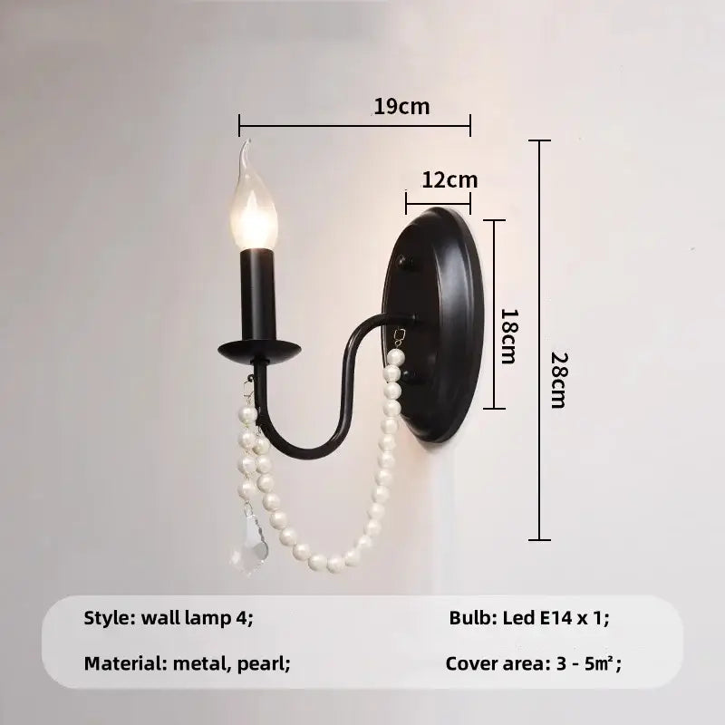 Black E14 Candle Chandelier