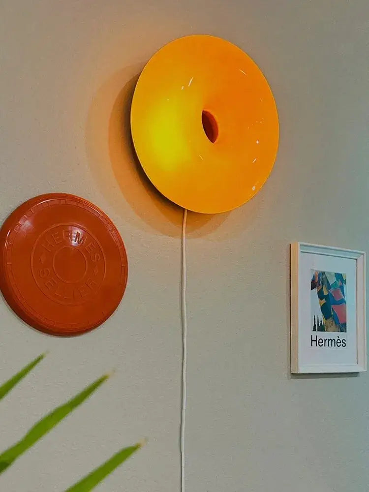 Orange Glossy Wall Lamp