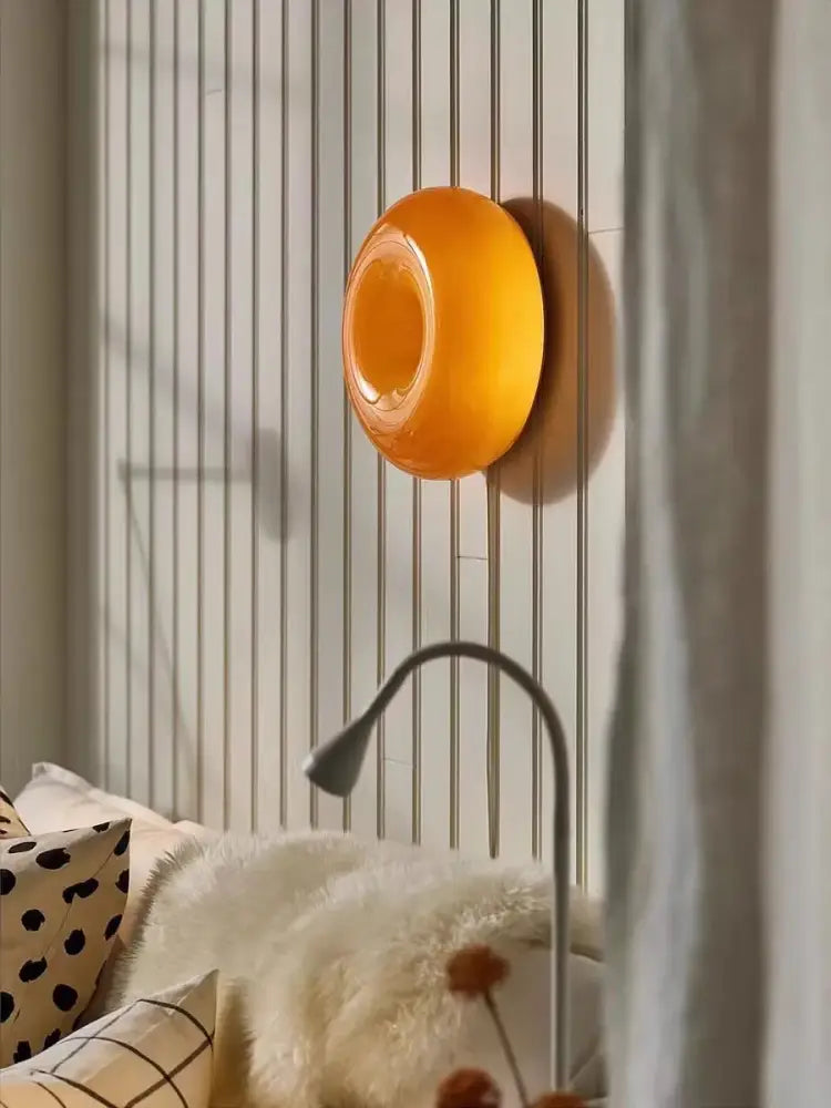 Orange Glossy Wall Lamp