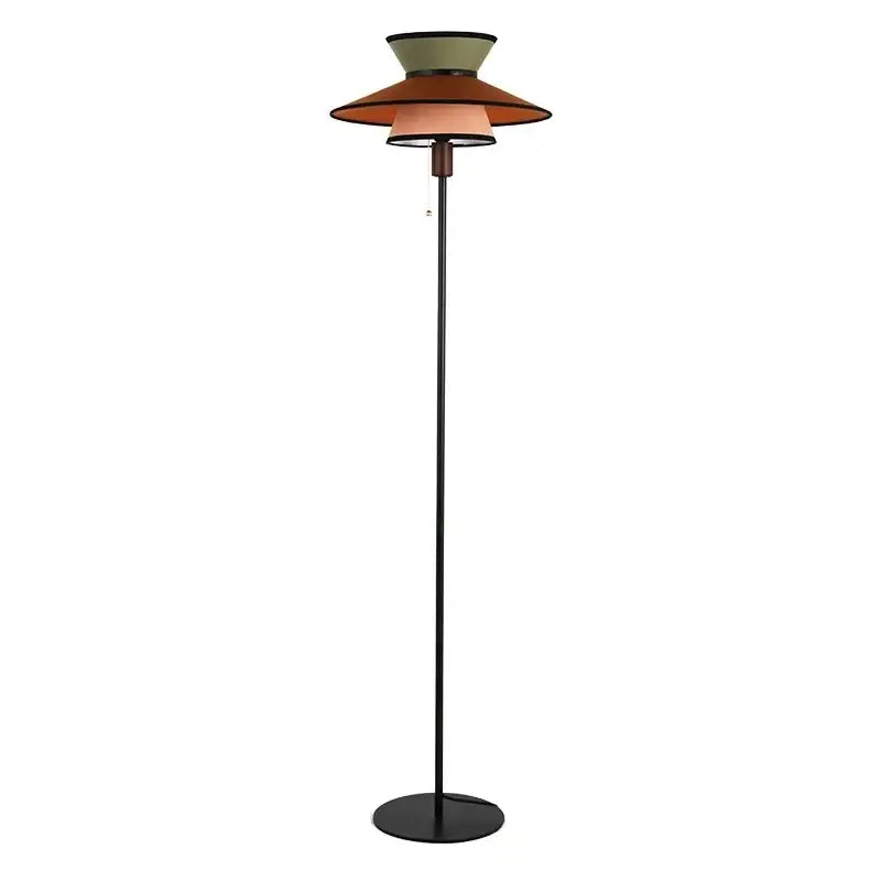 Black Amber Living Room Floor Lamp