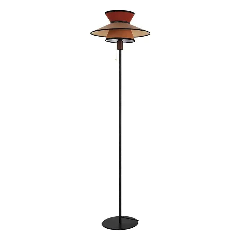 Black Amber Living Room Floor Lamp